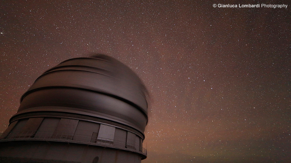 Il telescopio GranTeCan in azione - Foto di Gianluca Lombardi